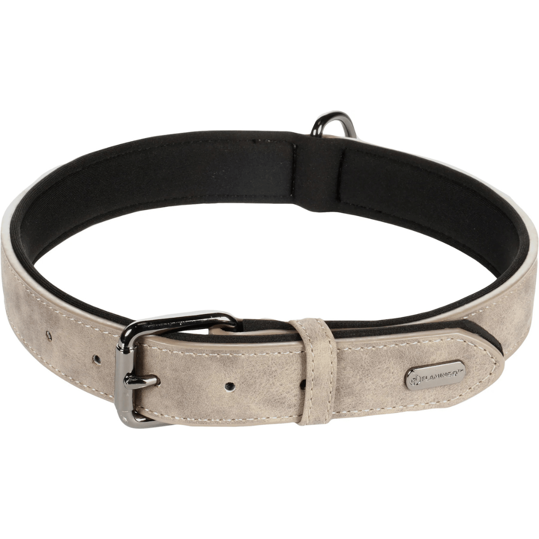 DELU halsbånd - Taupe - HappyPuppy.dk