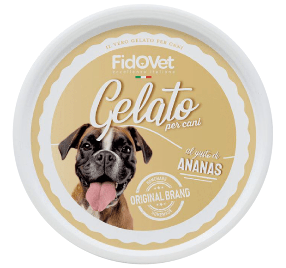 FidoVet Gelato Hundeis - Ananas - HappyPuppy.dk