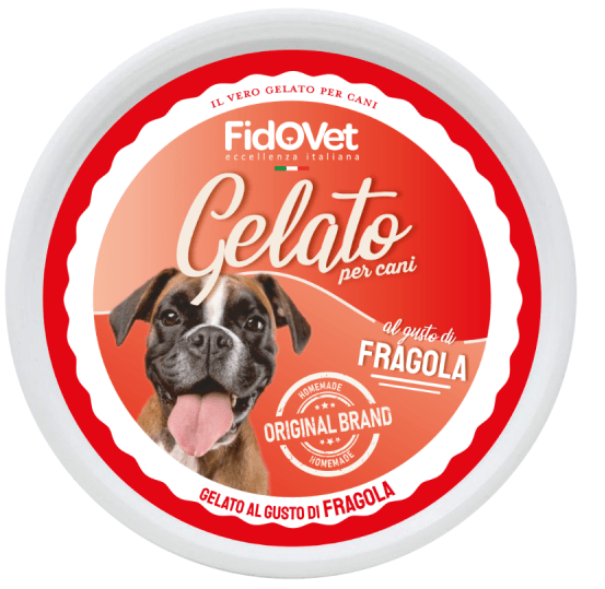 FidoVet Gelato Hundeis - Jordbær