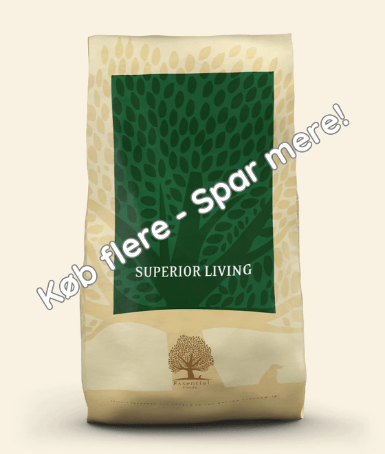 10KG ESSENTIAL SUPERIOR LIVING - HappyPuppy.dk