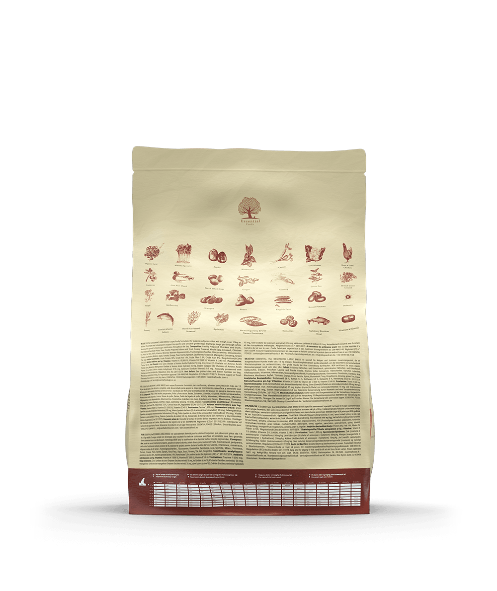 2,5KG ESSENTIAL THE BEGINNING LARGE BREED - HappyPuppy.dk