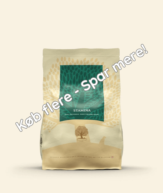2,5KG SMALL SIZE ESSENTIAL STAMINA - HappyPuppy.dk