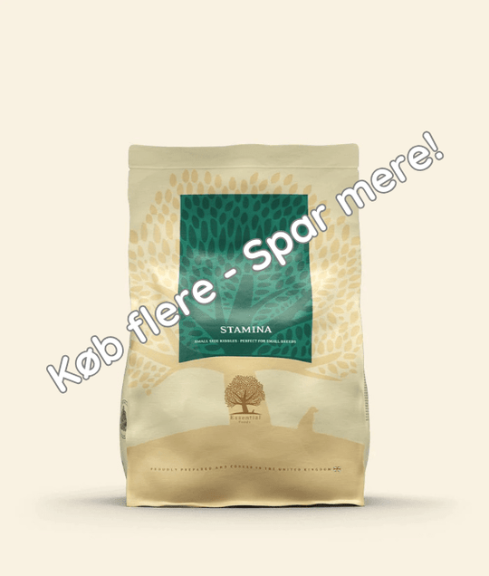 2,5KG SMALL SIZE ESSENTIAL STAMINA - HappyPuppy.dk