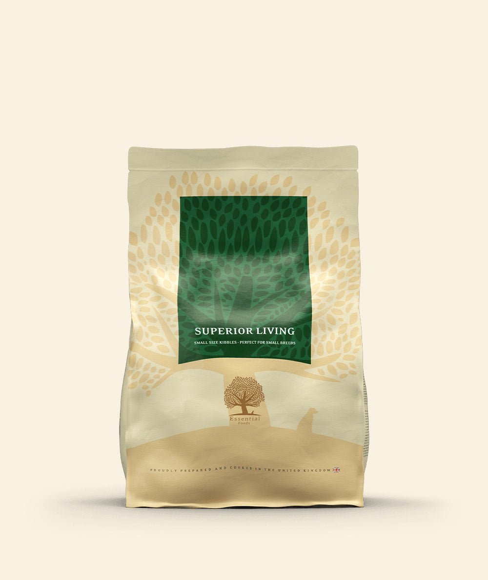 2,5KG SMALL SIZE ESSENTIAL SUPERIOR LIVING - HappyPuppy.dk