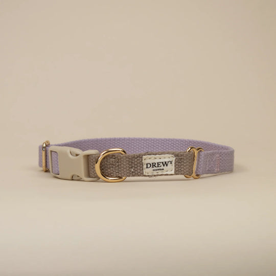 DREWS Lavender / Blødt & justerbart halsbånd (beige/lilla)