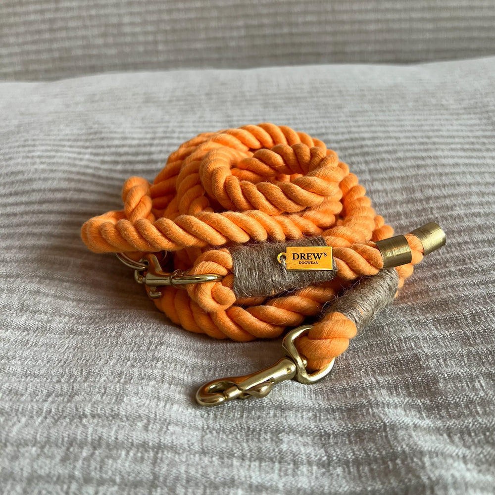 DREWS PEACH / Justerbar og blød hundesnor (orange)