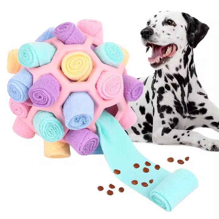 Aktivitetsbold med snuseruller - HappyPuppy.dk