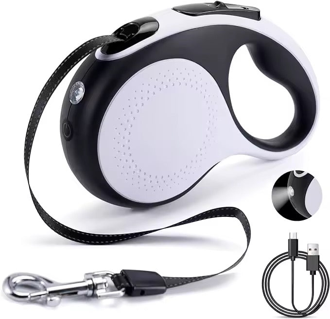 Automatisk hundesnor m. lys - HappyPuppy.dk
