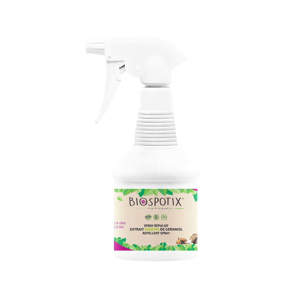 Biogance Biospotix Dog Spray, 500ml (mod insekter) - HappyPuppy.dk