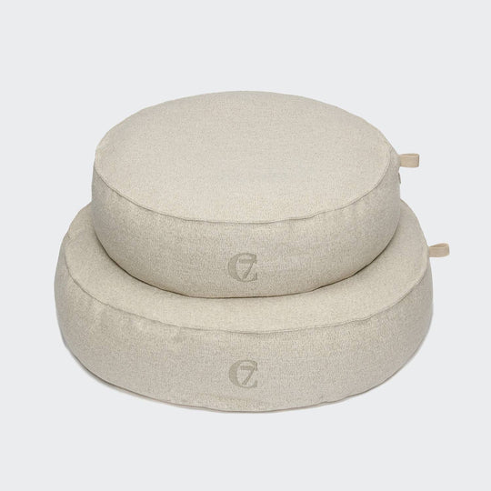 Cloud7 Hundeseng Pouf Tweed Mélange Cream