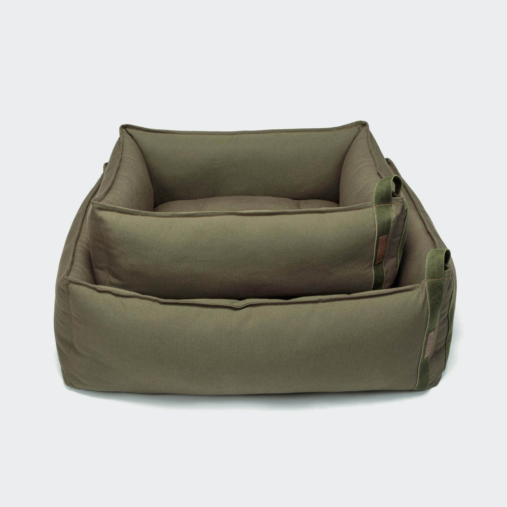 Cloud7 Hundeseng Boost Canvas Olive - HappyPuppy.dk