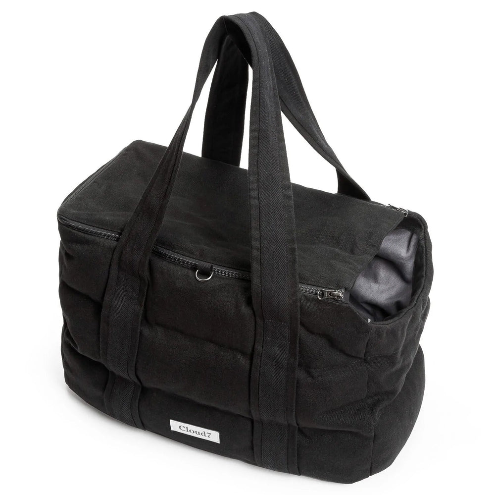 Cloud7 Hundetaske BERGAMO Canvas Black - HappyPuppy.dk
