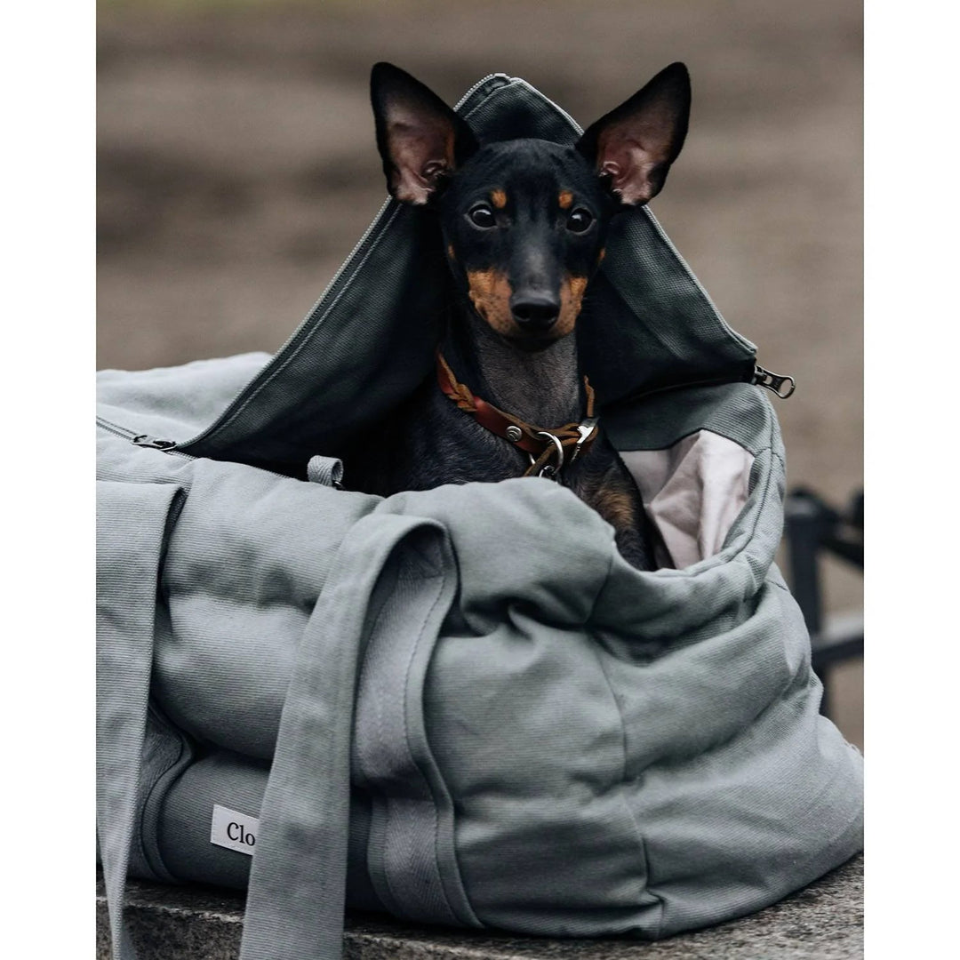 Cloud7 Hundetaske BERGAMO Canvas Grey - HappyPuppy.dk