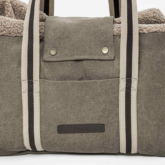 Cloud7 Hundetaske Lucca Canvas Sand - HappyPuppy.dk