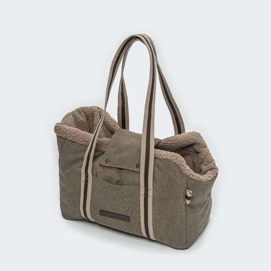 Cloud7 Hundetaske Lucca Canvas Sand - HappyPuppy.dk