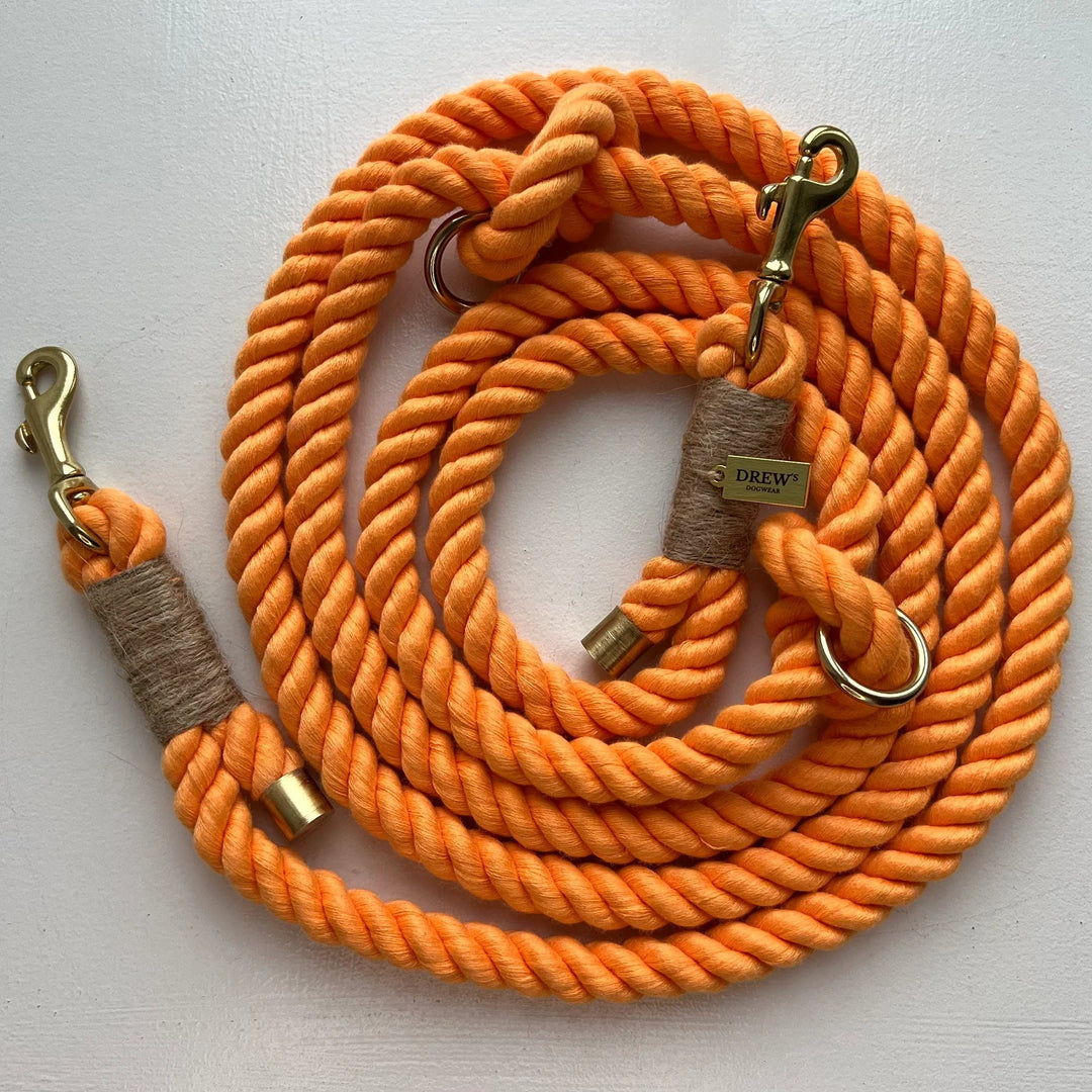 DREWS PEACH / Justerbar og blød hundesnor (orange) - HappyPuppy.dk