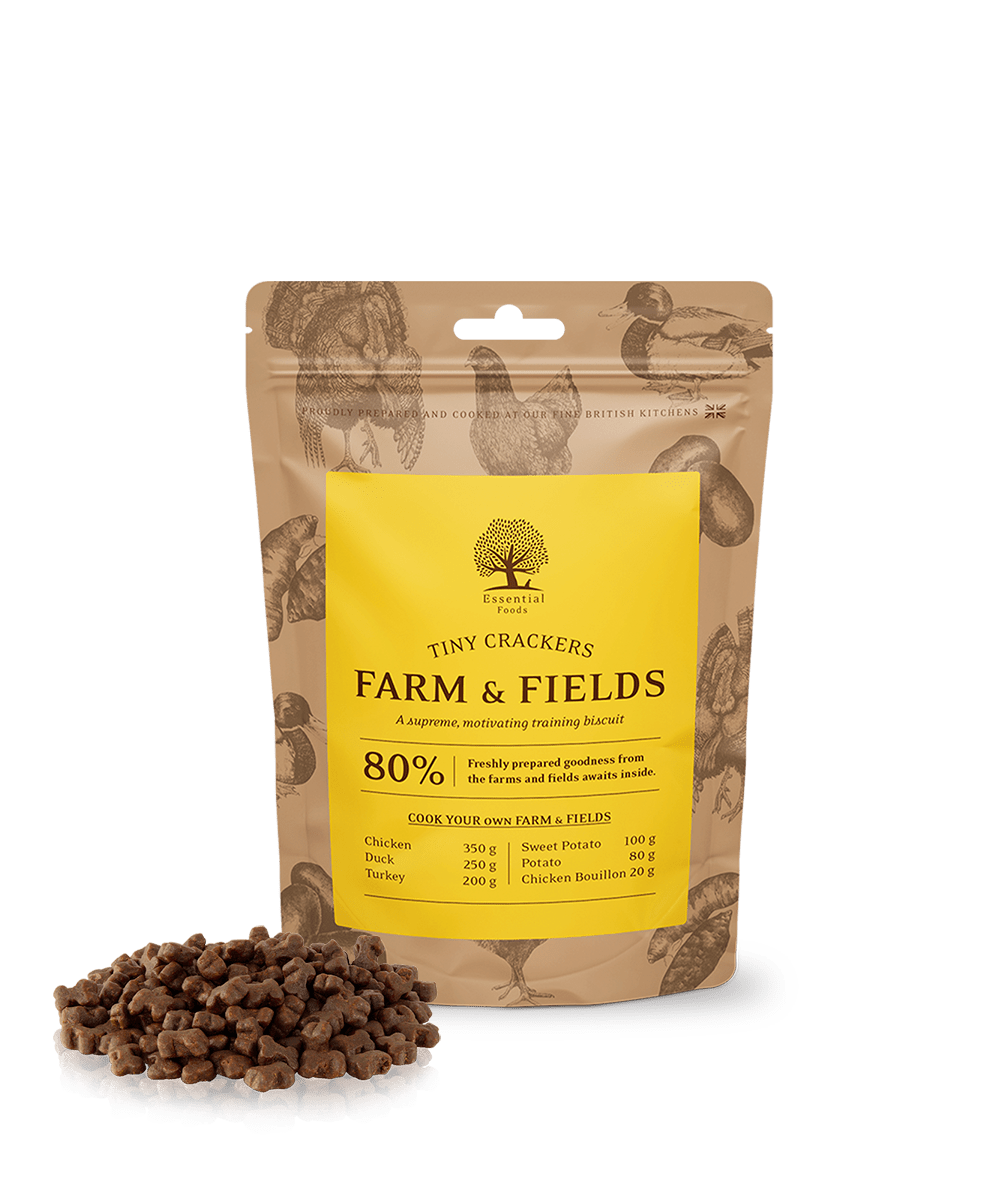 Essential Farm & Fields Tiny Crackers 100g - HappyPuppy.dk