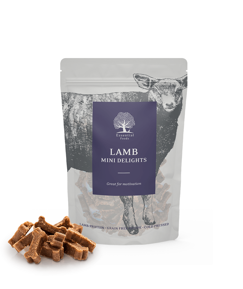 Essential Lamb Mini Delights godbidder 100g - HappyPuppy.dk