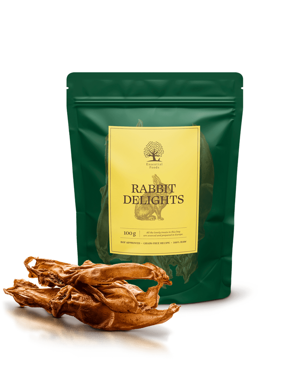 Essential Rabbit Delights 100g - HappyPuppy.dk