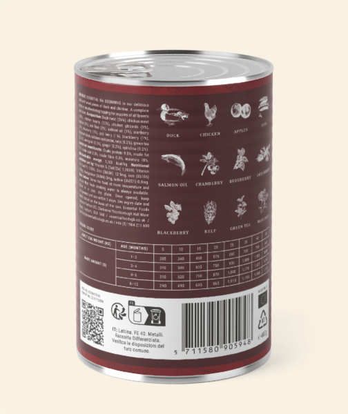 Essential The Beginning Paté 400g - HappyPuppy.dk