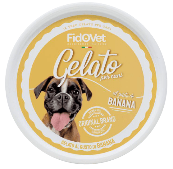 FidoVet Gelato Hundeis - Banan - HappyPuppy.dk