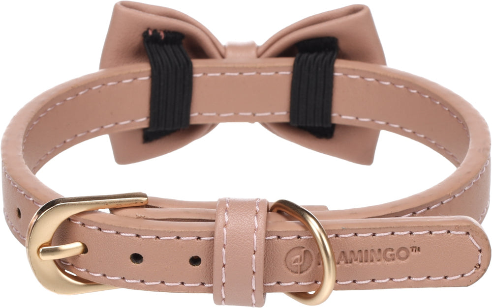 NELA halsbånd med butterfly - Pink - HappyPuppy.dk