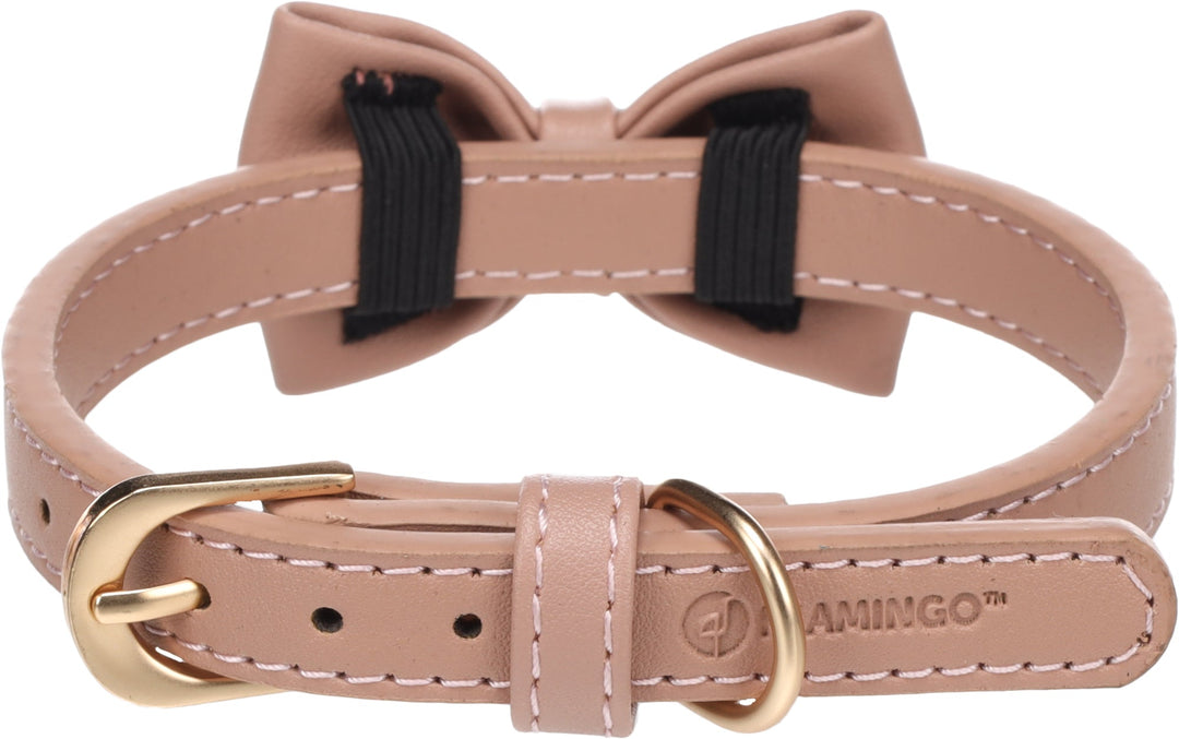 NELA halsbånd med butterfly - Pink - HappyPuppy.dk