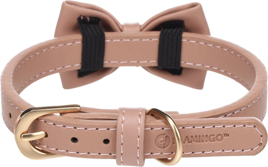 NELA halsbånd med butterfly - Pink - HappyPuppy.dk