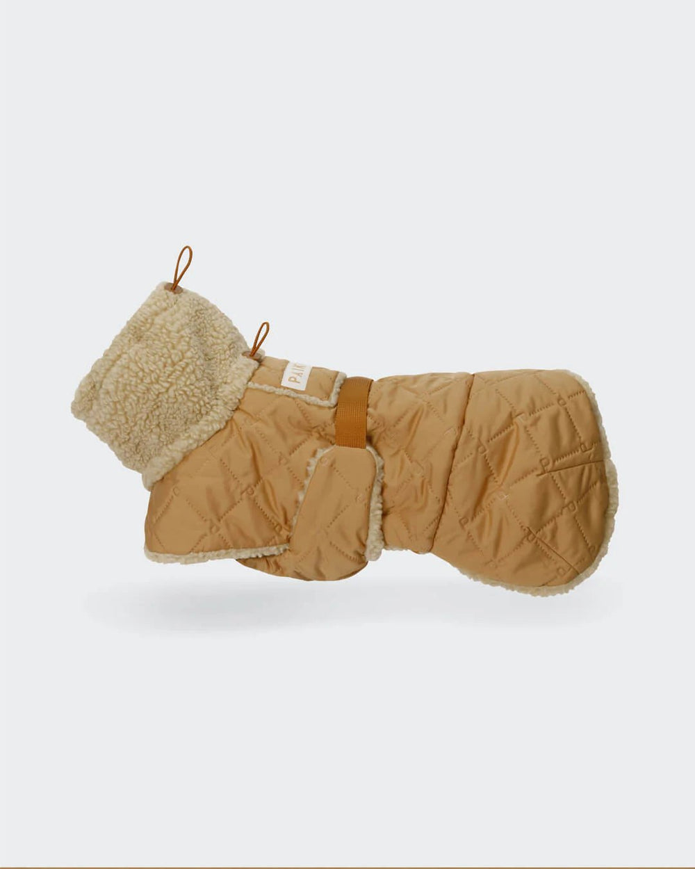 PAIKKA Quilted Sherpa Hundejakke Camel - HappyPuppy.dk