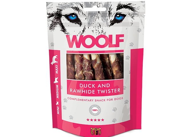 Woolf And & Råhud Twister 100g - HappyPuppy.dk