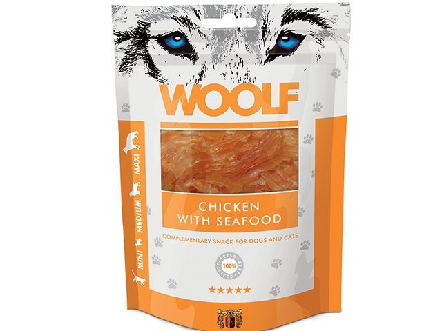 Woolf Kylling og Skaldyr 100g - HappyPuppy.dk