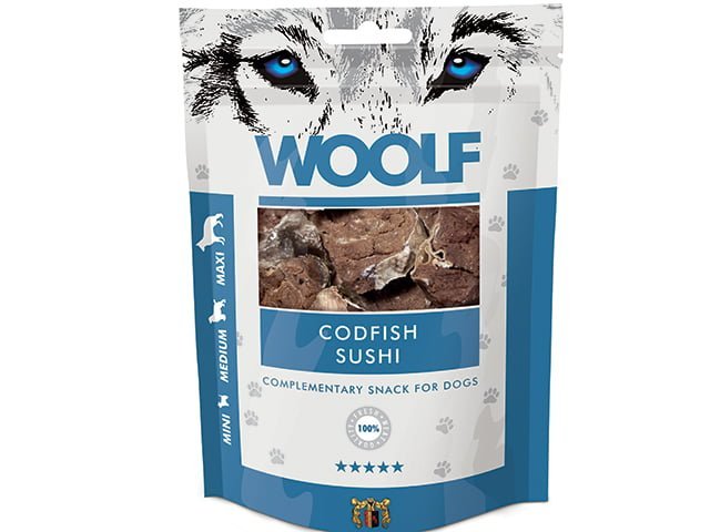 Woolf Torske Sushi 100g - HappyPuppy.dk